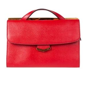 🛑SOLD🛑Fendi Red Demi Jours Saffiano Leather Bag